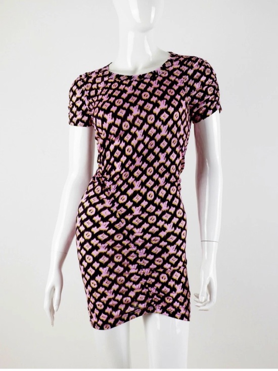 Dresses & Skirts - Louis Vuitton ICONIC SS 2011 Blurred Monogram Ruched Mini Dress- Size Small